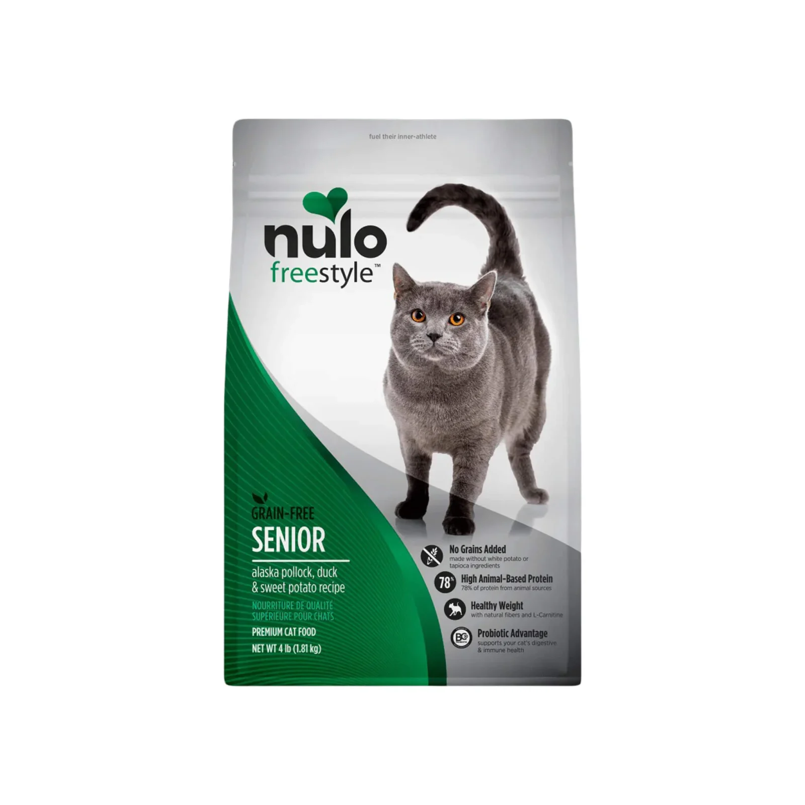 Nulo Freestyle Grain Free Senior Pollock & Duck Dry Cat Food