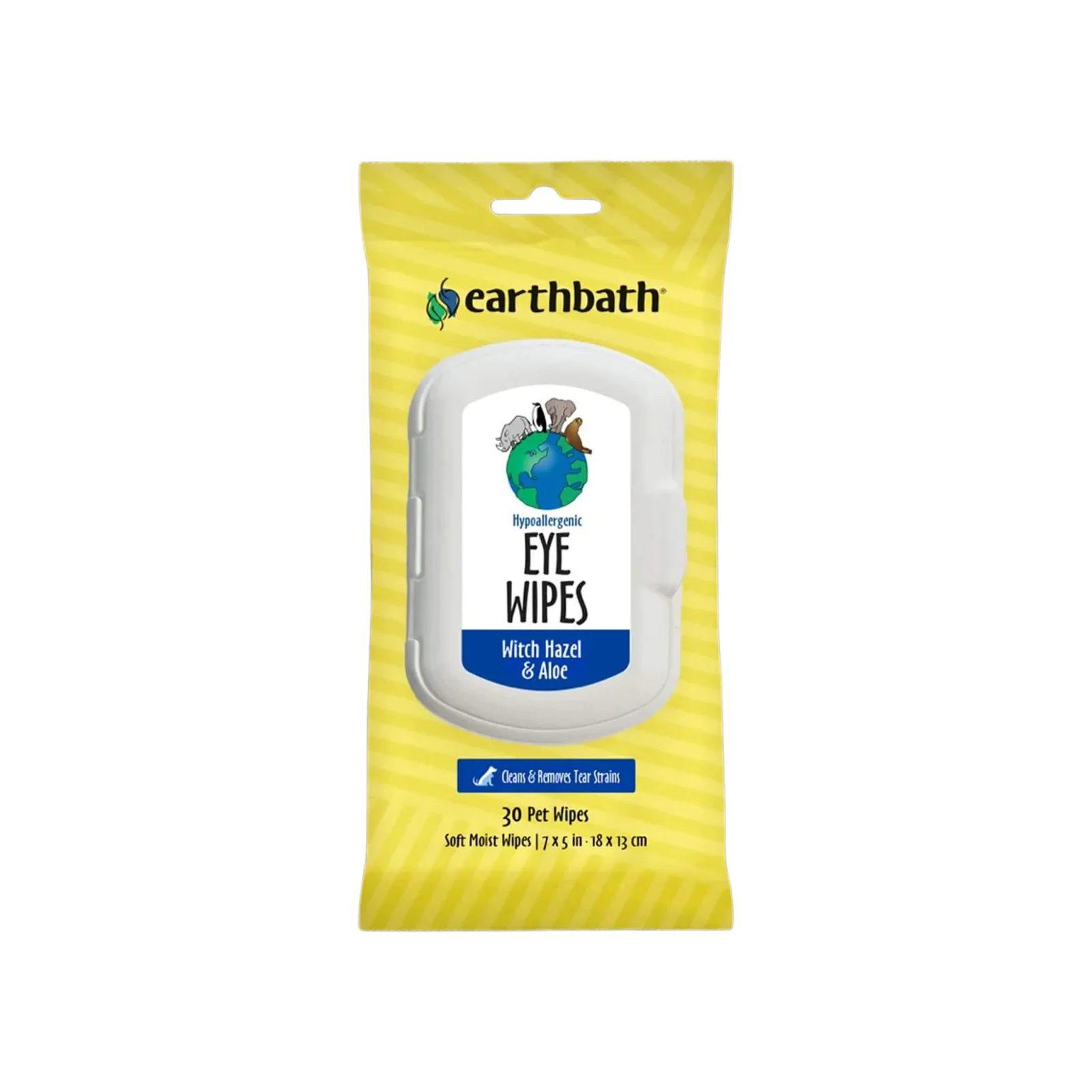 Earthbath Hypoallergenic Eye Wipes for Dogs & Cats