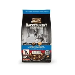 Merrick Backcountry Hero's Banquet Grain-Free Raw-Infused Beef and Turkey Dry Dog Food - 4 Lbs