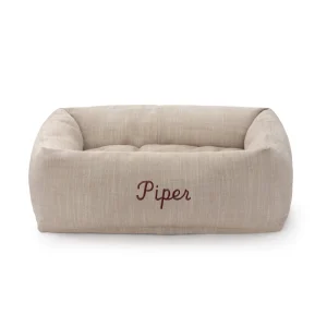 Mushroom Brown Bolster Dog Bed