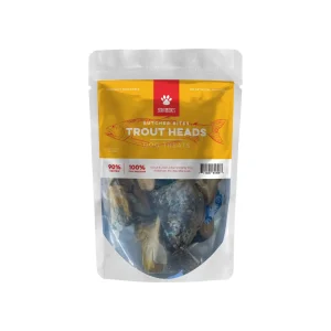 Scout & Zoe's Butcher's Bites Trout Heads for Dogs & Cats