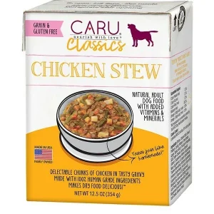 Caru Real Chicken Stew Canned Dog Food - 12.5 oz - Case of 12