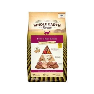 Whole Earth Farms Healthy Grains Beef & Rice Dry Dog Food - 37 lb Bag