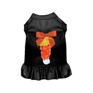 Chiffon Candy Corn Rose Dress - Dog Halloween Dress by Bark Fifth Avenue