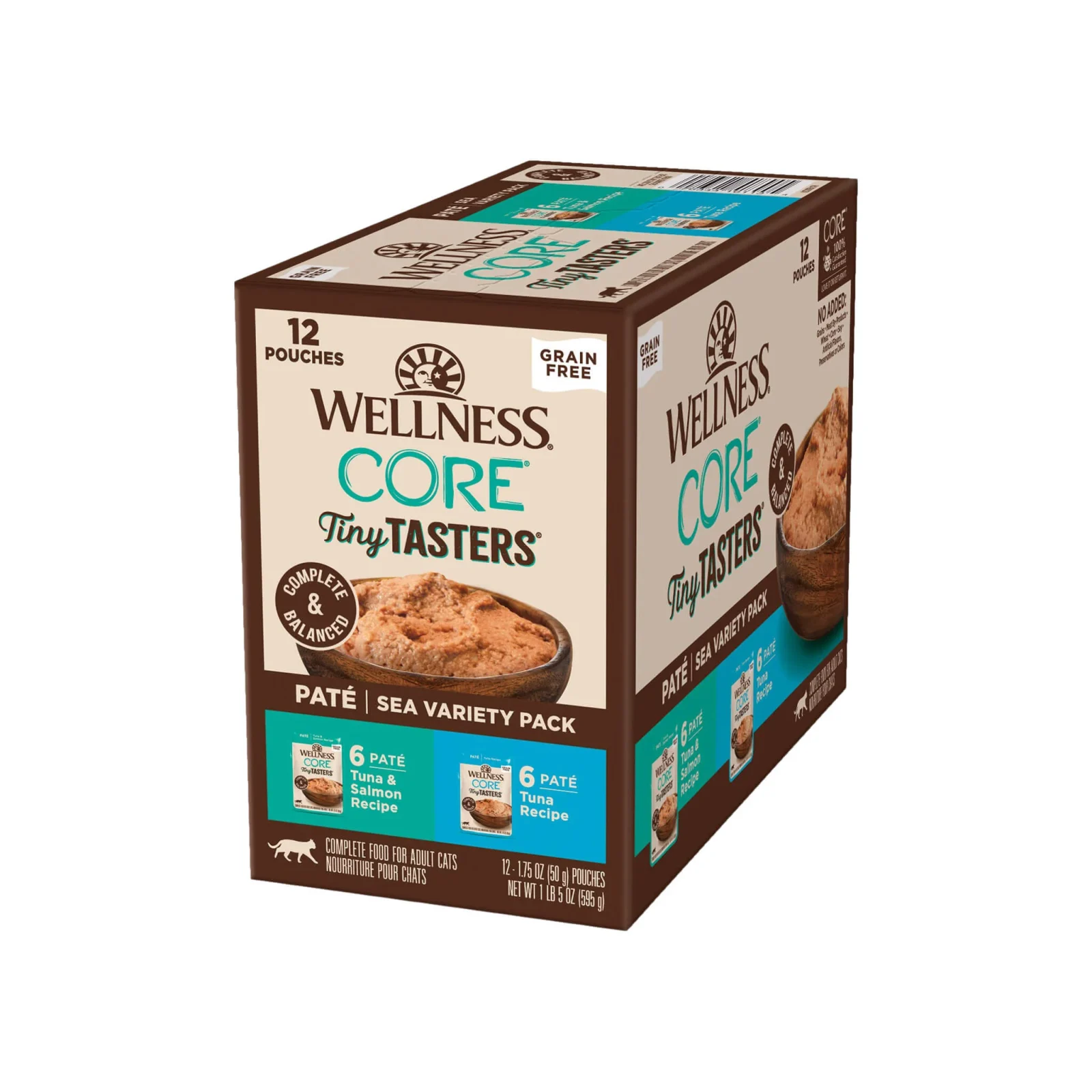 Wellness CORE Tiny Tasters Grain Free Pate Wet Cat Food - Image 2