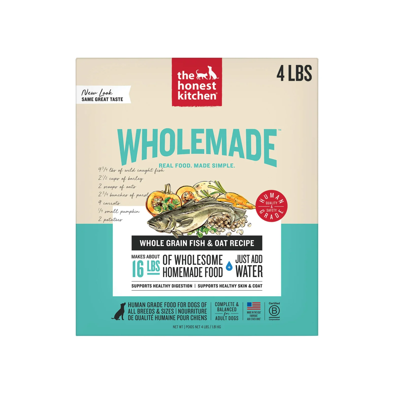 The Honest Kitchen Wholemade Whole Grain Dehydrated Dog Food