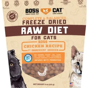 Boss Dog Diet Freeze-Dried Cat Chicken Nuggs Freeze-Dried Cat Food - 9 oz Bag