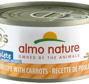 Almo Nature HQS Complete Chicken with Carrot in Gravy Canned Cat Food - 2.47 oz Cans - Case of 24