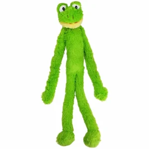 Multipet Swingin' Slevins Frog Plush Pet Dog Toy 27 in