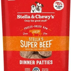 Stella & Chewy's Dinner Patties Beef Freeze-Dried Dog Food - 5.5 Oz