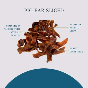 Platinum Pet Dog Treats - Sliced Pig Ear