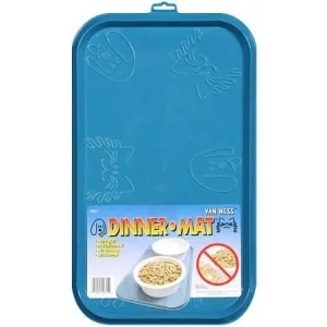 Van Ness Waterproof Food and Water Bowl Dinner Mat for Cats and Dogs