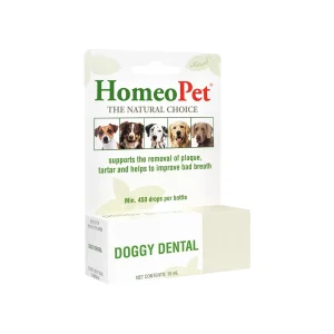 HomeoPet Doggy Dental Homeopathic Plaque & Tartar Removal Drops for Dogs
