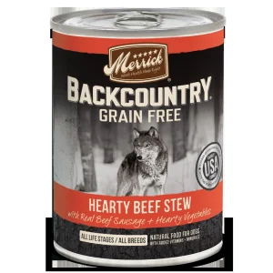 Merrick 'Backcountry' Grain-Free Campfire Beef Stew Canned Dog Food - 12.7 oz Cans - Case of 12