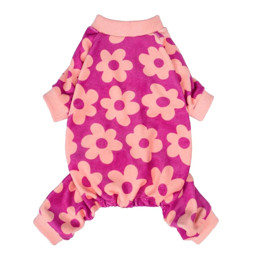 Pink Floral Dog Pajamas