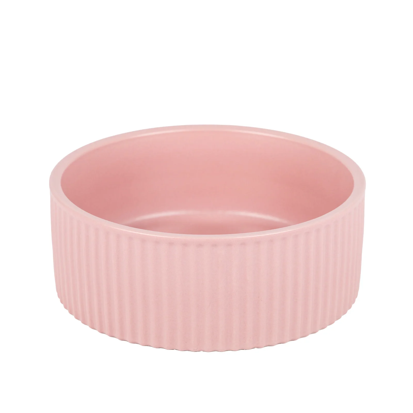 Jardin Ribbed Pet Bowl in Pink