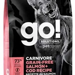 Petcurean GO! Carnivore Grain-Free Salmon & Cod Dry Dog Food - 12 lb Bag