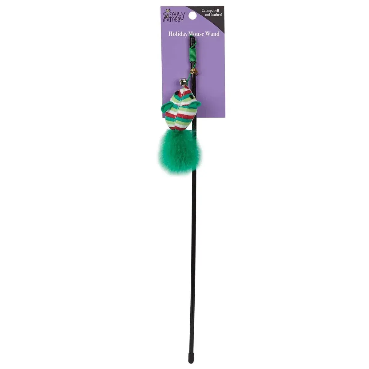 Savvy Tabby Holiday Mouse Wand