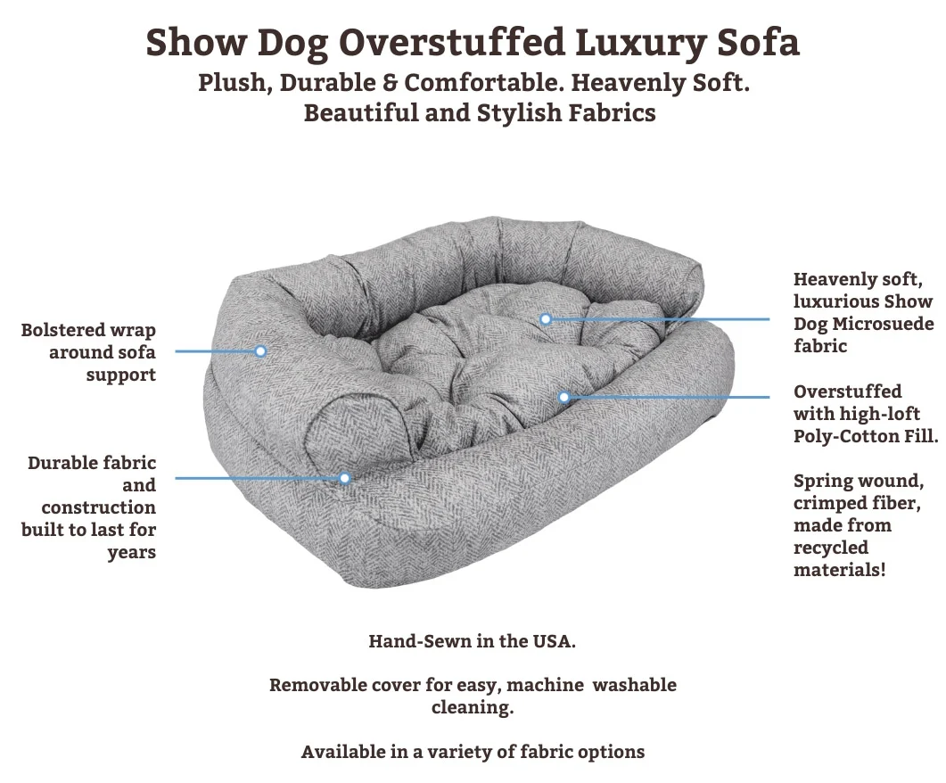 Overstuffed Luxury Dog Sofa – Show Dog Collection - Image 2