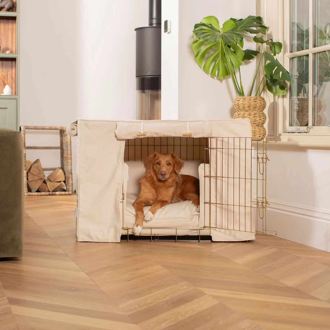 Dog Crate Set in Savanna Bone by Lords & Labradors - Image 2