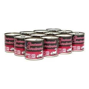 Tiki Dog Carnivore Beef Liver & Lamb Canned Dog Food - 12 oz Cans - Case of 12