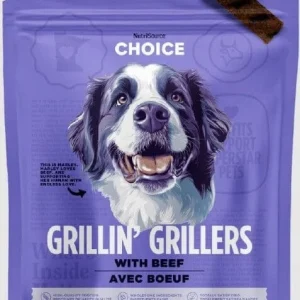 Nutrisource Choice Grillin' Grillers Beef Soft and Chewy Dog Treats