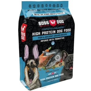 Boss Dog High-Protein Complete Diet Fish and Ancient Grain Recipe Dry Dog Food - 24 lb