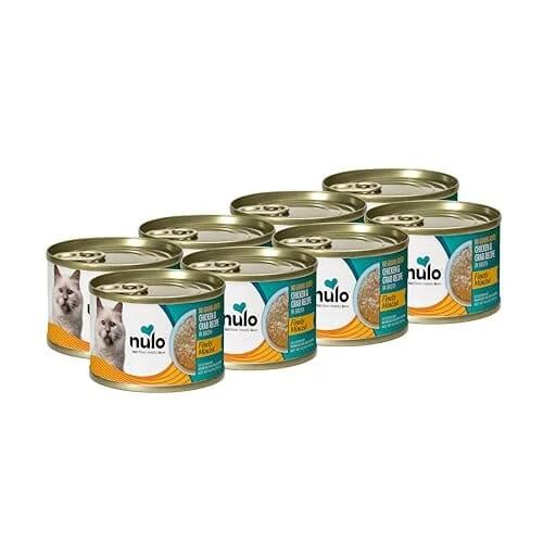 Nulo Grain-Free Finely Minced Chicken and Crab in Broth Kitten and Adult Canned Cat Food