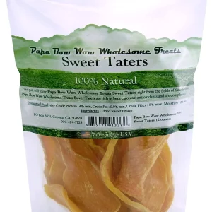 Papa Bow Wow Sweet Taters Dog Treats and Natural Chews - 3 Inch - 12 oz