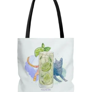Cats & Cocktails Mojito Tote Bag