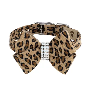 Susan Lanci Cheetah Pearl Giltmore Nouveau Bow Collar in Many Colors