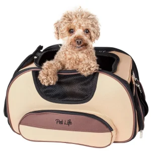 Pet Life ® 'Sky-Max' Airline Approved Designer Sporty Collapsible Travel Fashion Pet Dog Carrier