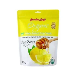 Grandma Lucy's Organic Lemon & Honey Baked Dog Treats - 14 oz Bag
