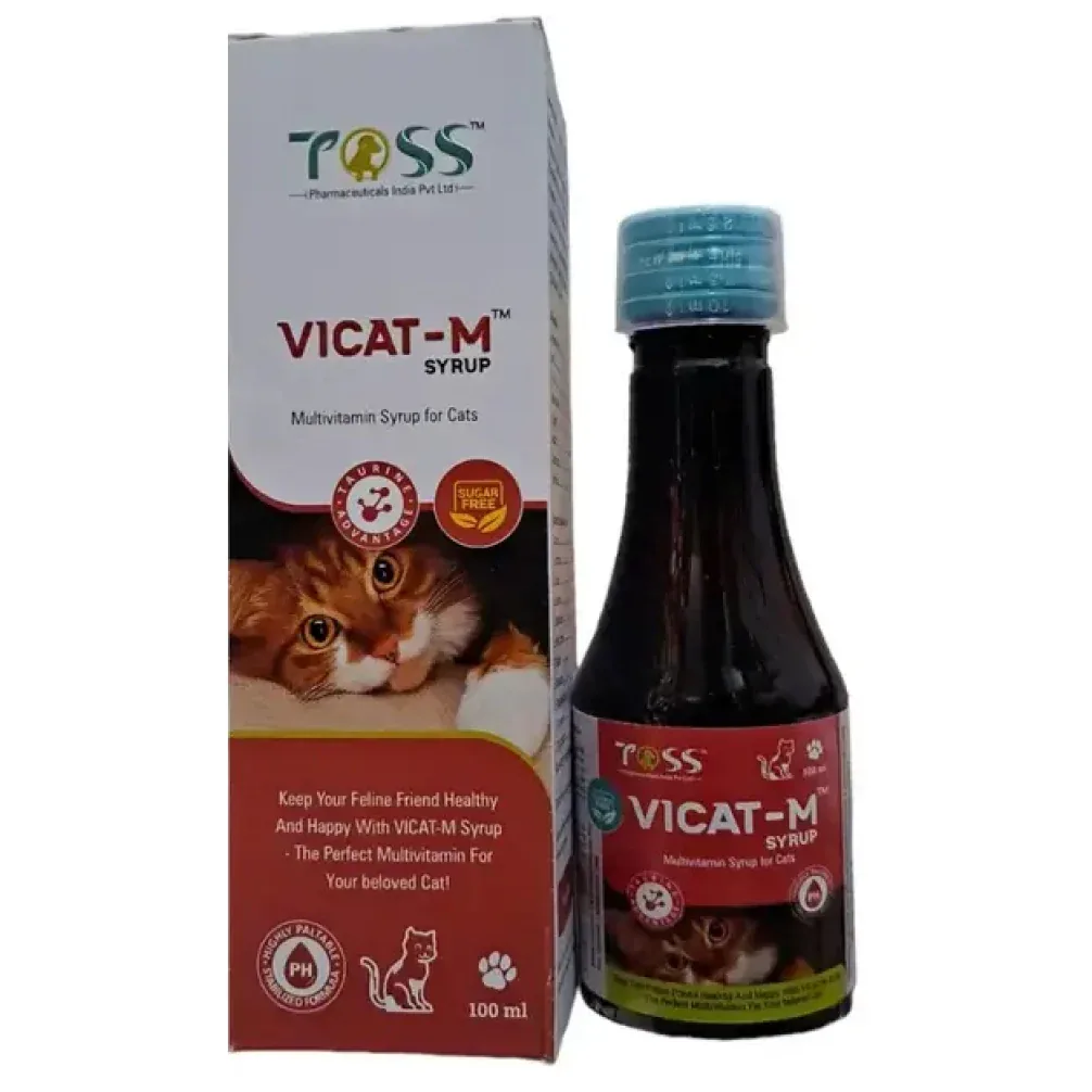 Tossvet Vicat M Syrup Multivitamin & Mineral Supplement for Cats