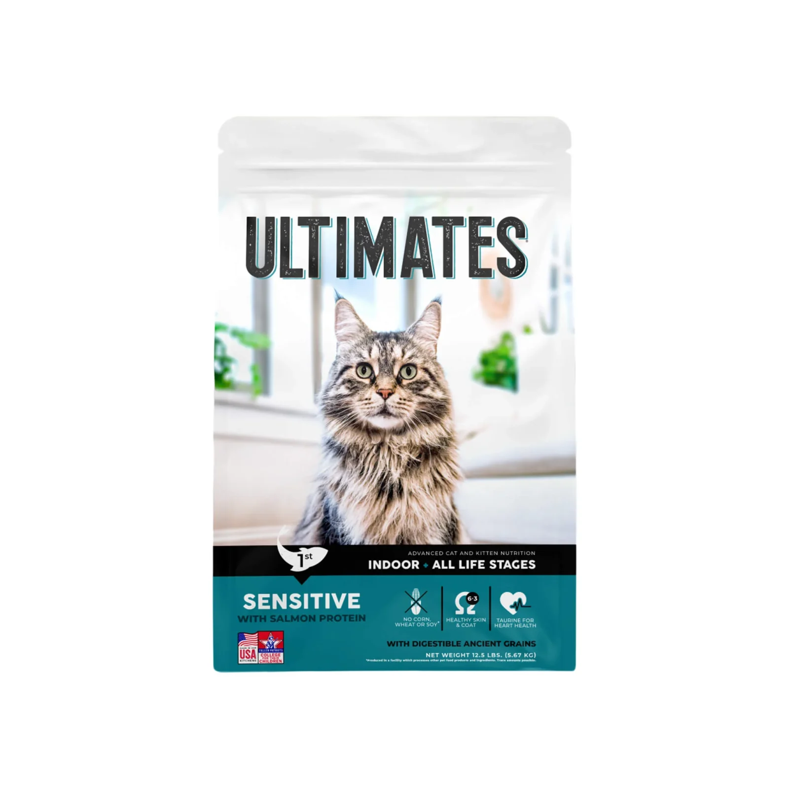 Ultimates Sensitive Salmon Indoor Dry Cat Food