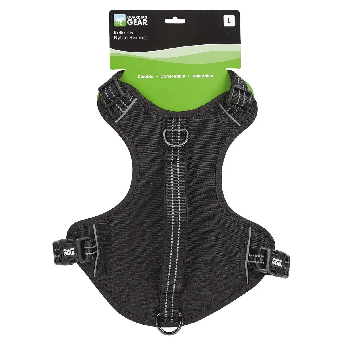 GG Reflective Nylon Harness M Blk - Image 2