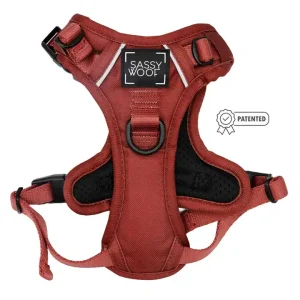 Step-in Dog Harness - Burgundy