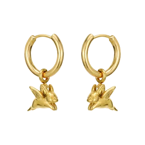 Flying Bunny Earrings