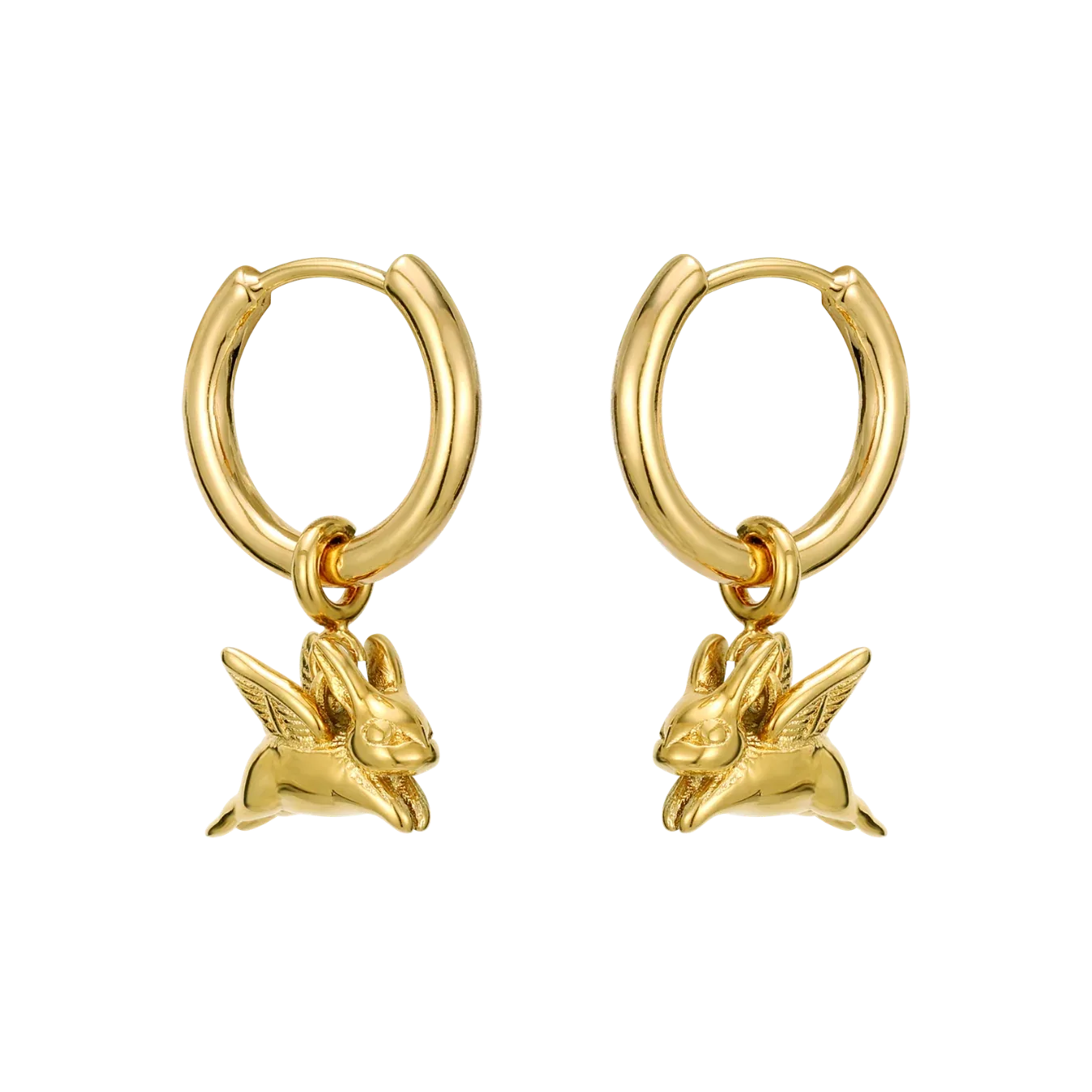 Flying Bunny Earrings