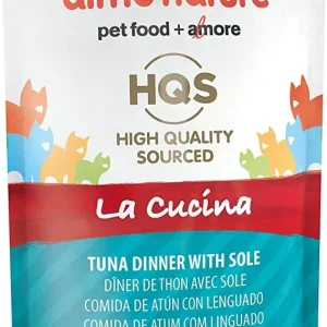 Almo Nature HQS La Cucina Tuna with Sole in Jelly - 1.94 oz Pouches - Case of 24