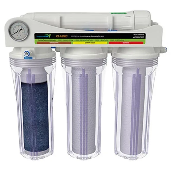 AquaticLife® 100 GPD 4-Stage Reverse Osmosis/Deionization System
