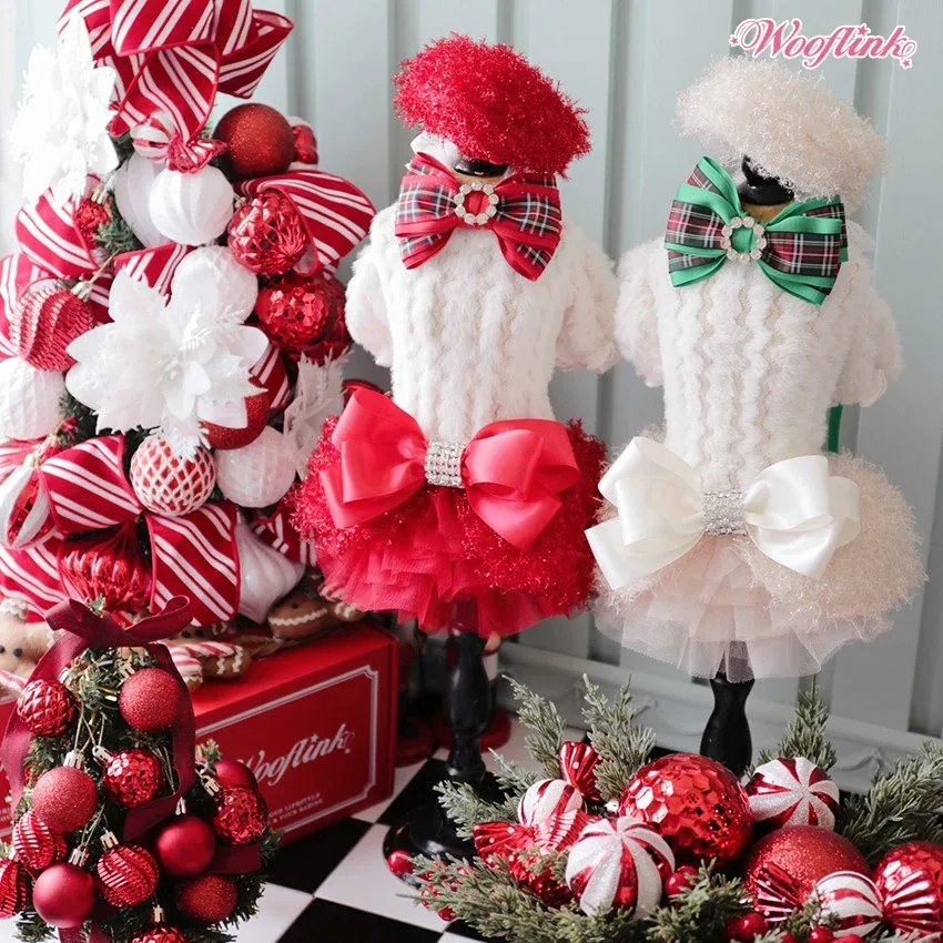 Wooflink Perfect Holiday Dress in White - Image 2