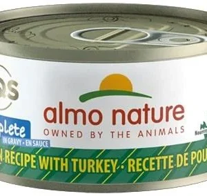 Almo Nature HQS Complete Chicken with Turkey in Gravy Canned Cat Food - 2.47 oz Cans - Case of 24
