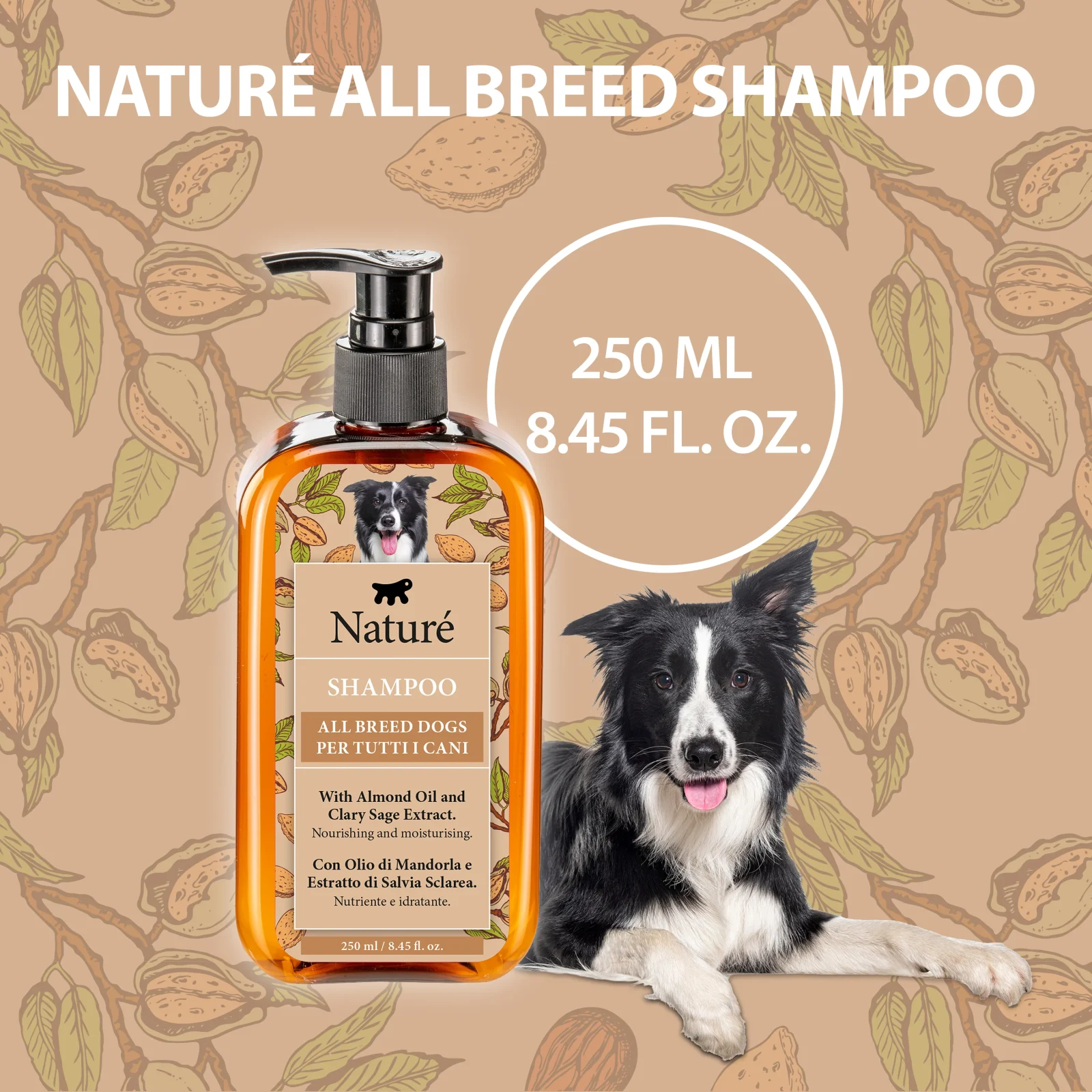 NATURÉ DOG SHAMPOO WITH ALMOND OIL - Image 2