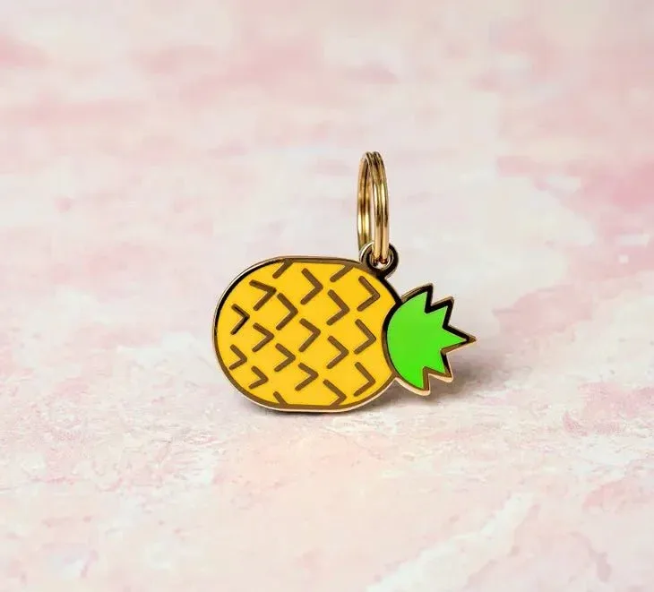 Pineapple Pet ID Tag