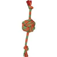 Mammoth Pet Products Monkey Fist Ball Extra Fresh Dental Floss Mint Scent Rope Tug Dog Toy