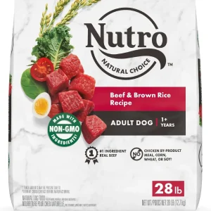 Nutro Natural Choice Adult Beef & Rice Dry Dog Food - 28 lb Bag