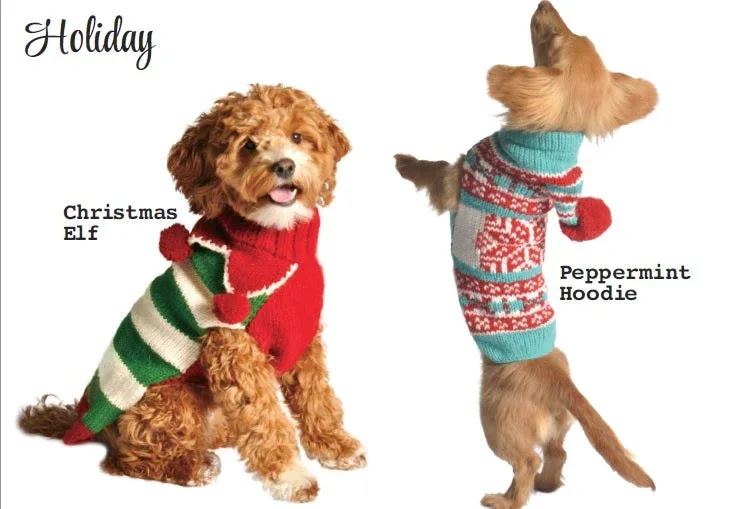 Peppermint Hoodie Dog Sweater - Image 2