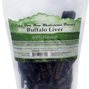 Papa Bow Wow Liver Dog Treats and Natural Chews - 0.5 lb