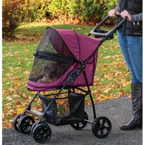 Happy Trails No Zip Lite Strollers- Raspberry